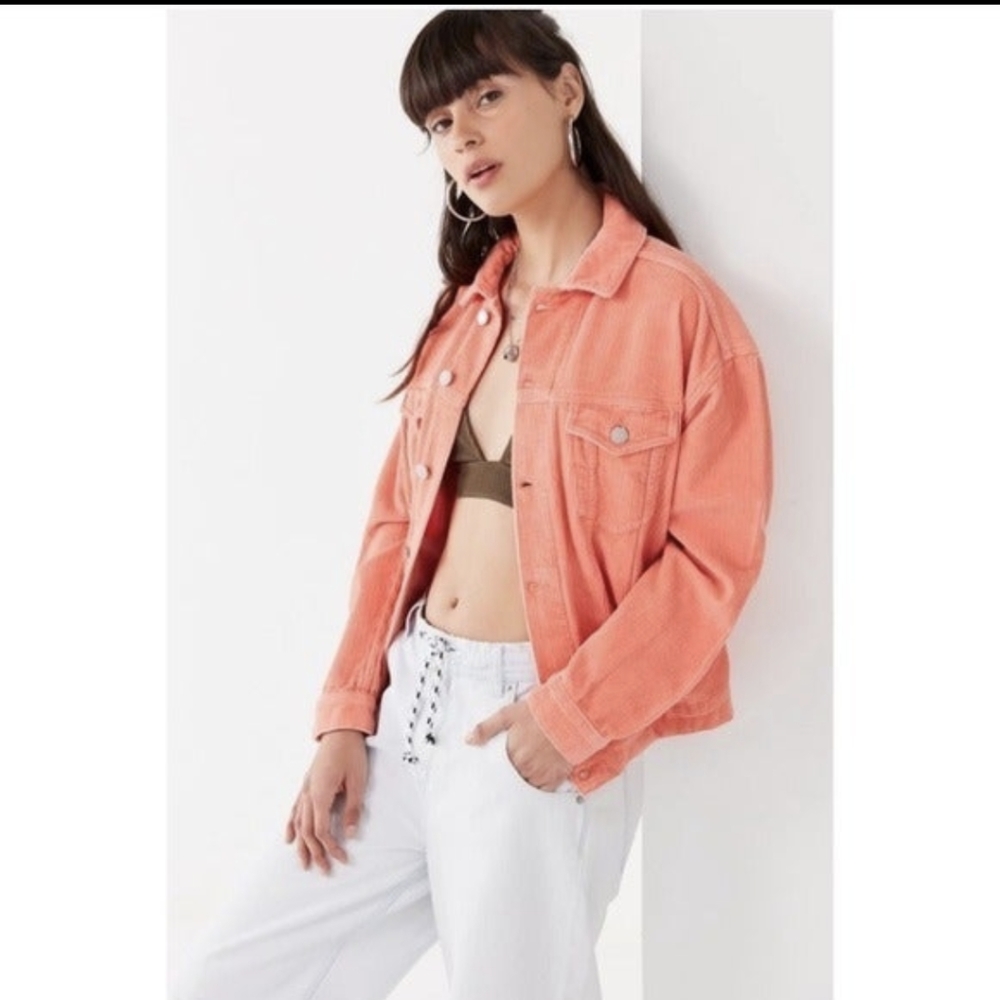 Urban Outfitters x BDG Coral Corduroy Trucker Jacket